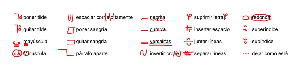 Corrección de redacción