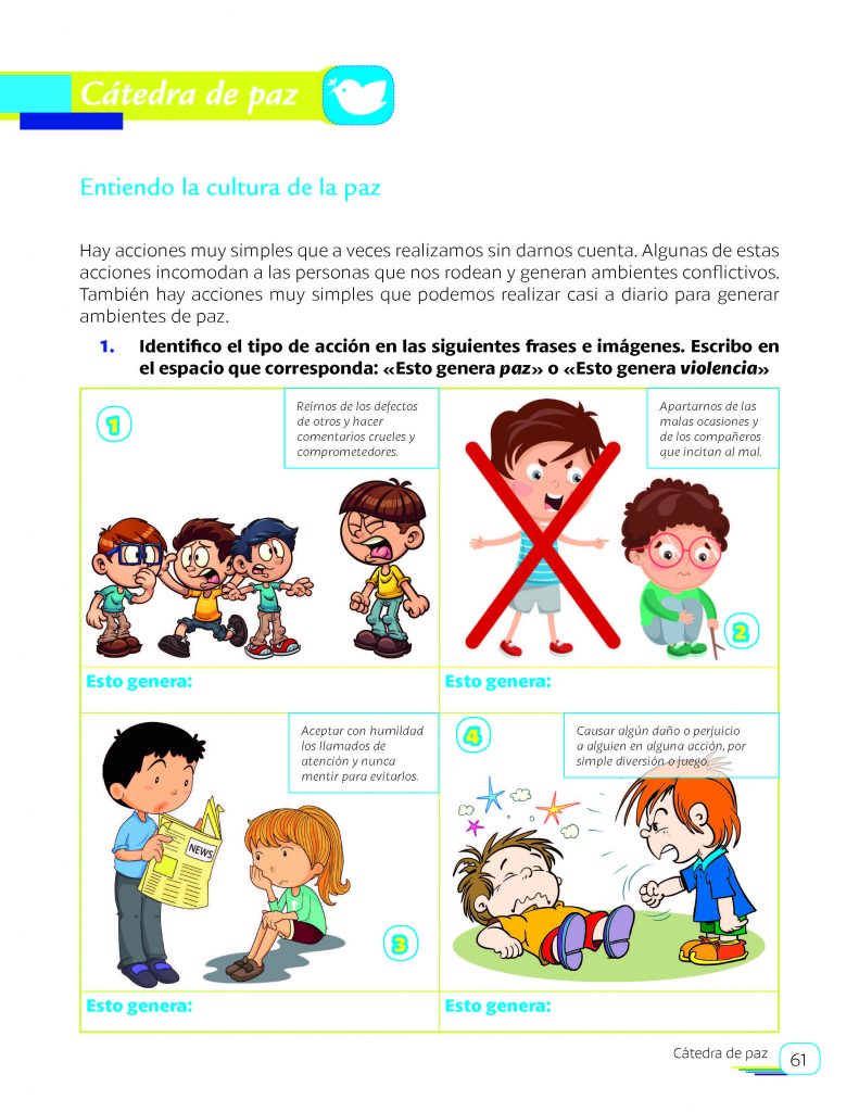 Comprensión lectora con actividades en áreas transversales