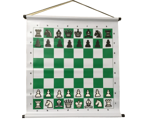 Tablero de ajedrez mural magnético para enseñanza