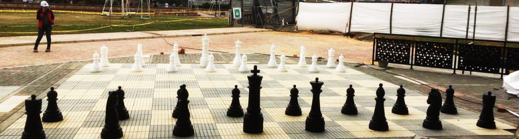 Ajedrez gigante para exteriores, ideal para intemperie, patio o jardín