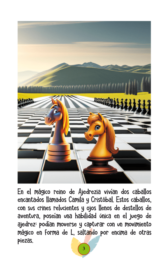 libro infantil de ajedrez los caballos saltarines
